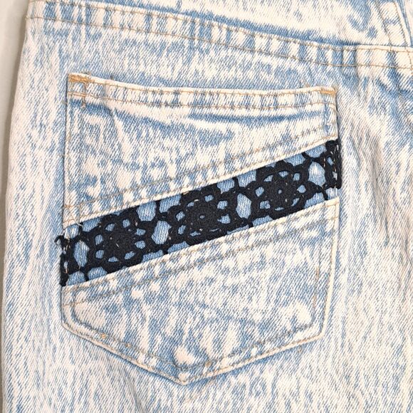 Vintage 90s Anti-Basic X Daily Jeans Size 9/10 Acid Wash Distressed High Rise - Picture 3 of 16